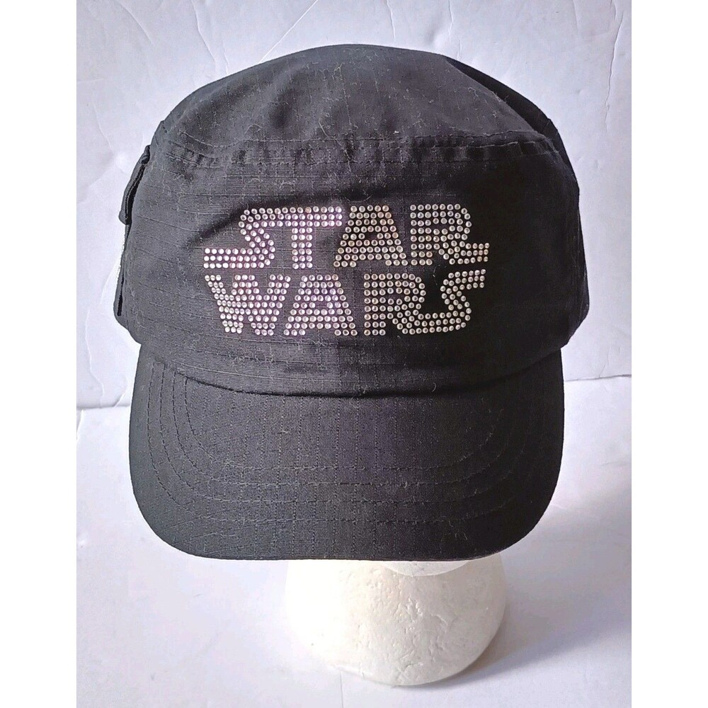 Disney Parks Star Wars Mlitary Cadet Cap Adult Rhinestones Embroidered